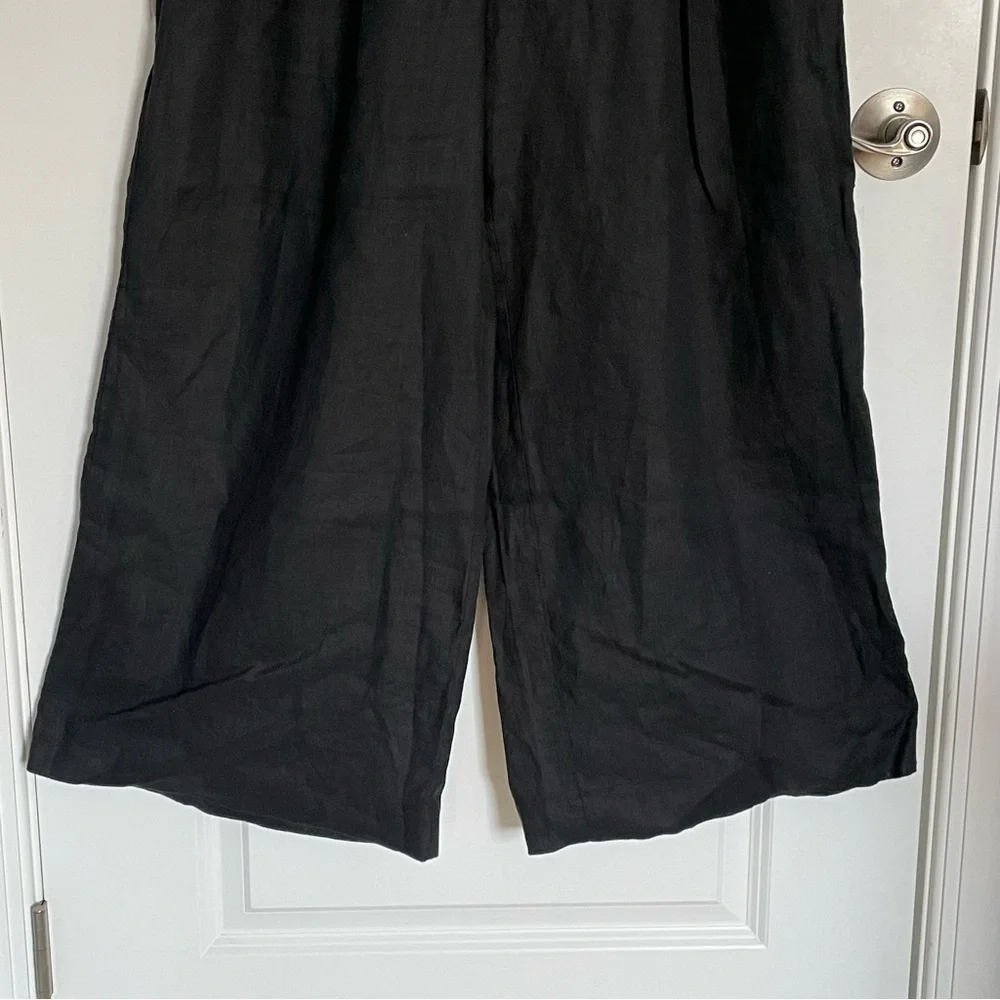 Banana Republic Mia 100% linen cropped wide leg Pants 35173